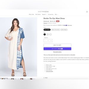 NWT Gauze Tie Dye Maxi Dress